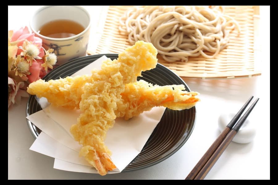 海老天ぷら蕎麦